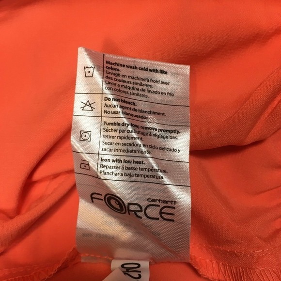 Carhartt Womens XL Force Cross-Flex Modern Fit Bootcut Scrub Pant Orange Pockets - Picture 16 of 16